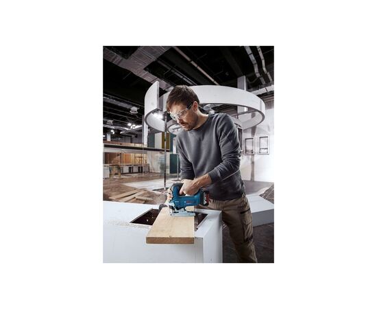 Электролобзик Bosch GST 185-LI, 18В, 4Ач, 0-3500 об/мин, ход 26мм, кейс (0.601.5B3.023), изображение 8 Электролобзик Bosch GST 185-LI, 18В, 4Ач, 0-3500 об/мин, ход 26мм, кейс (0.601.5B3.023), изображение 8