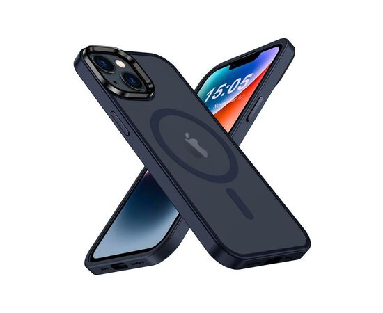 Чохол до мобільного телефона 2E Basic Apple iPhone 15 Ultra Soft Touch MagSafe Cover Dark Blue (2E-IPH-15U-OCLS-DB)