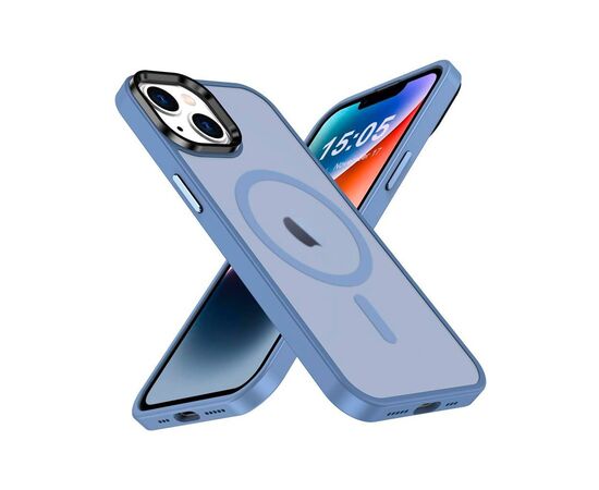 Чехол для мобильного телефона 2E Basic Apple iPhone 15 Ultra Soft Touch MagSafe Cover Light Blue (2E-IPH-15U-OCLS-LB)