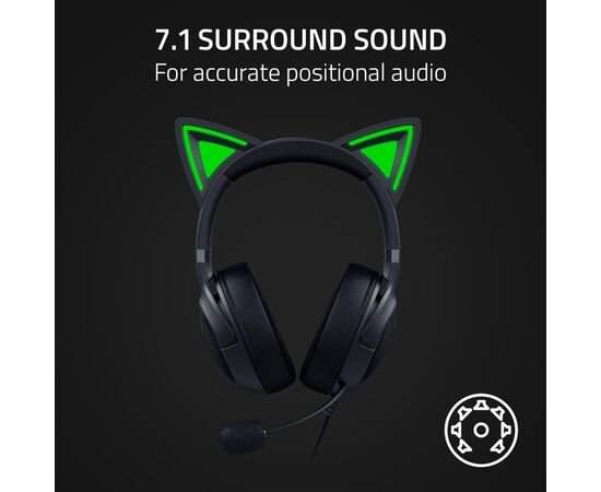 Наушники Razer Kraken Kitty V2 Black (RZ04-04730100-R3M1), изображение 9 Наушники Razer Kraken Kitty V2 Black (RZ04-04730100-R3M1), изображение 9