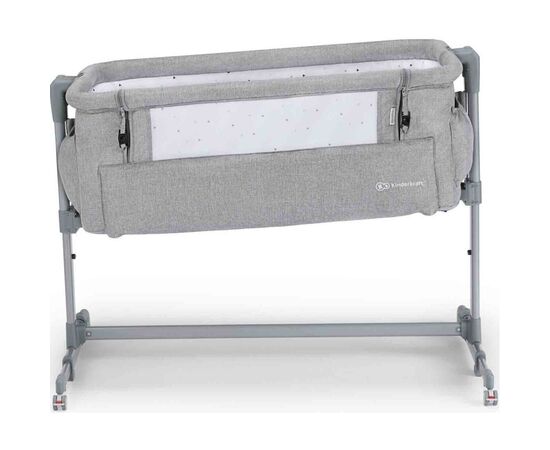 Ліжечко Kinderkraft приставная кроватка-люлька Neste Up Grey Light Melange (5902533915279), зображення 3 Ліжечко Kinderkraft приставная кроватка-люлька Neste Up Grey Light Melange (5902533915279), зображення 3