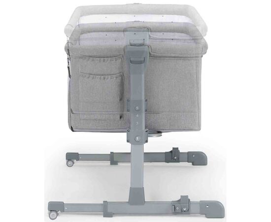 Ліжечко Kinderkraft приставная кроватка-люлька Neste Up Grey Light Melange (5902533915279), зображення 4 Ліжечко Kinderkraft приставная кроватка-люлька Neste Up Grey Light Melange (5902533915279), зображення 4
