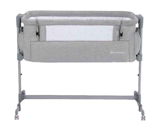 Ліжечко Kinderkraft приставная кроватка-люлька Neste Up Grey Light Melange (5902533915279)