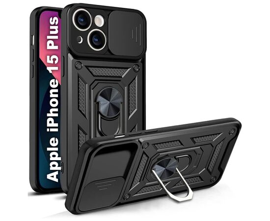 Чохол до мобільного телефона BeCover Military Apple iPhone 15 Plus Black (709954)
