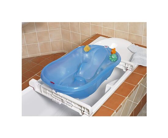 Ванночка Ok Baby с анатомической горкой и термодатчиком (сірий) (38232300), изображение 2