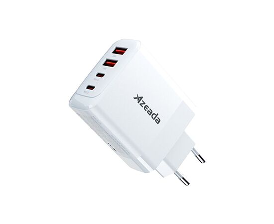 Зарядное устройство Proda AZEADA Seagulls AZ-19 GaN5 65W USB-A (QC4.0) USB-C (PD3.0) white (AZ-19-WH)