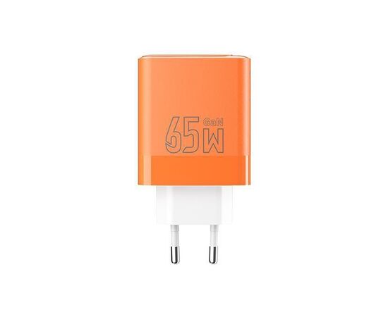 Зарядное устройство Proda AZEADA Seagulls AZ-19 GaN5 65W USB-A (QC4.0) USB-C (PD3.0) orange (AZ-19-OR), изображение 4 Зарядное устройство Proda AZEADA Seagulls AZ-19 GaN5 65W USB-A (QC4.0) USB-C (PD3.0) orange (AZ-19-OR), изображение 4