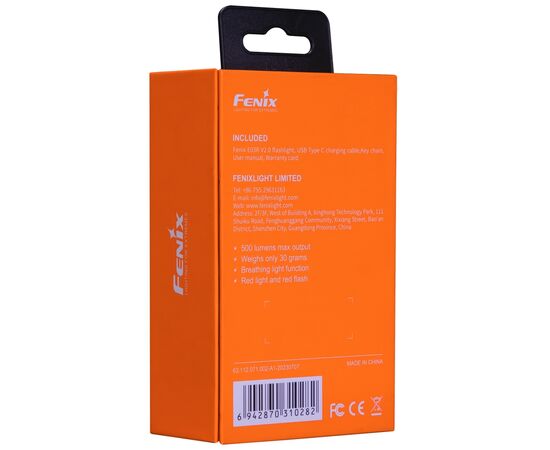 Фонарь Fenix E03R V2.0 Lilac (E03RV20PUR), изображение 8 Фонарь Fenix E03R V2.0 Lilac (E03RV20PUR), изображение 8