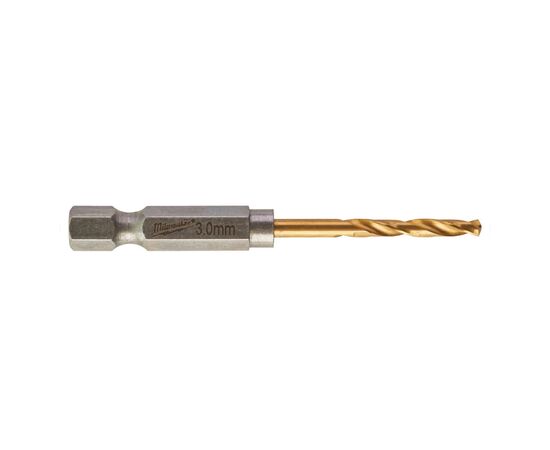 Свердло Milwaukee по металу RedHEX HSS-G TiN, 3 мм (10шт) (4932478176)