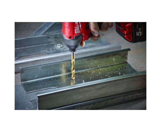 Сверло Milwaukee по металлу RedHEX HSS-G TiN, 4,0 мм, (2шт) (48894708), изображение 4