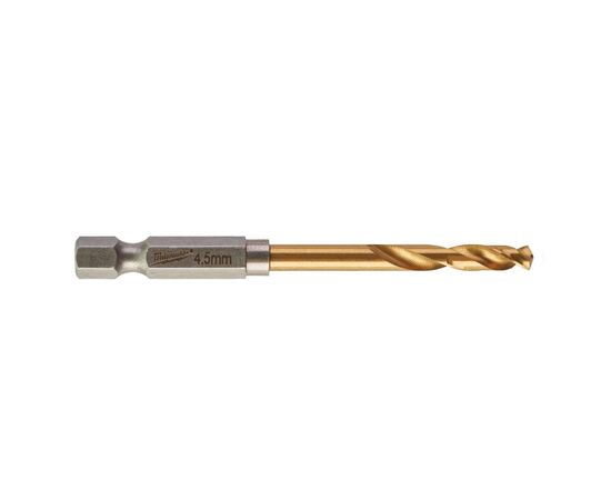 Свердло Milwaukee по металу RedHEX HSS-G TiN, 4,5 мм (10шт) (4932478179)