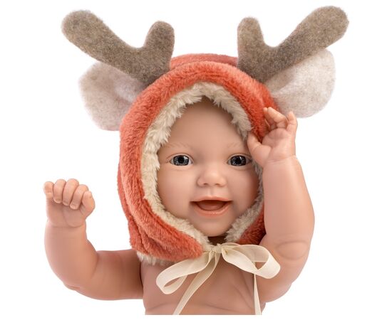 Кукла Llorens Mini Baby Boy Reindeer, 31 см (63202), изображение 4 Кукла Llorens Mini Baby Boy Reindeer, 31 см (63202), изображение 4