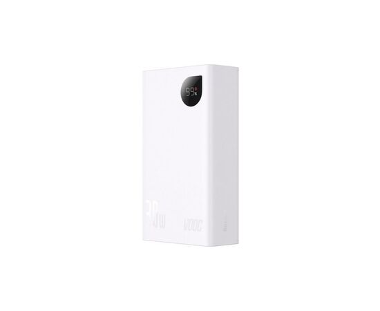 Батарея универсальная Baseus Adaman 2 20000mAh 30W, PD, QC, White (PPAD050002), изображение 5 Батарея универсальная Baseus Adaman 2 20000mAh 30W, PD, QC, White (PPAD050002), изображение 5