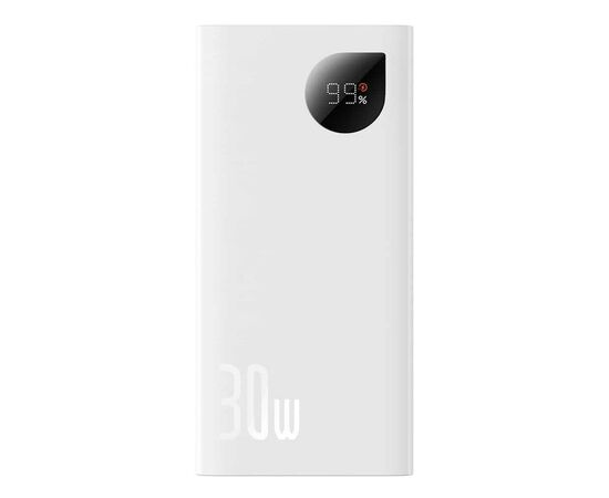 Батарея універсальна Baseus Adaman 2 20000mAh 30W, PD, QC, White (PPAD050002)
