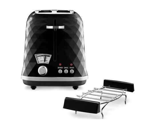 Тостер DeLonghi CTJ2103.BK, изображение 2 Тостер DeLonghi CTJ2103.BK, изображение 2