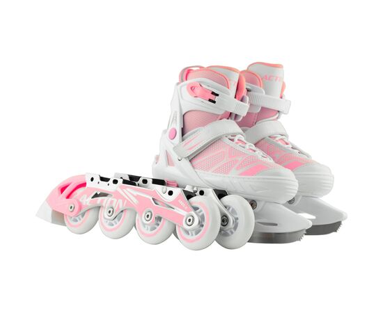 Роликовые коньки Action 2 в 1 Riply Рожеві 29-32 (153B5/2IN1PINK29-32)