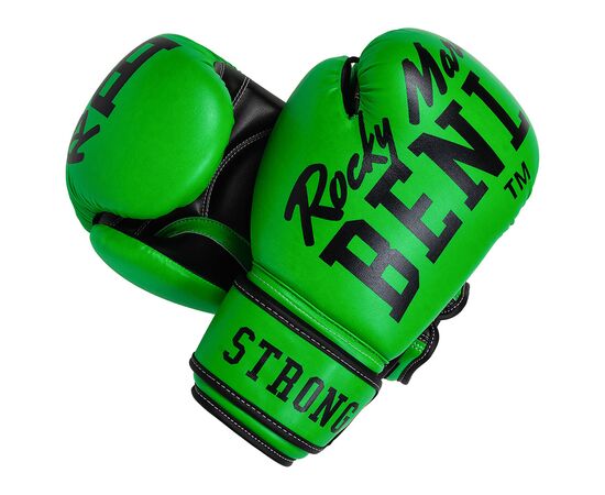 Боксерские перчатки Benlee Chunky B PU-шкіра 12oz Зелені (199261 (Neon green) 12 oz.)