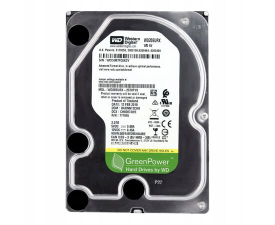 Жесткий диск 3.5" 2TB WD (# WD20EURX #)