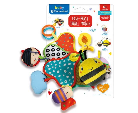 Іграшка на коляску Clementoni Easy-Peasy (17790), зображення 6 Іграшка на коляску Clementoni Easy-Peasy (17790), зображення 6