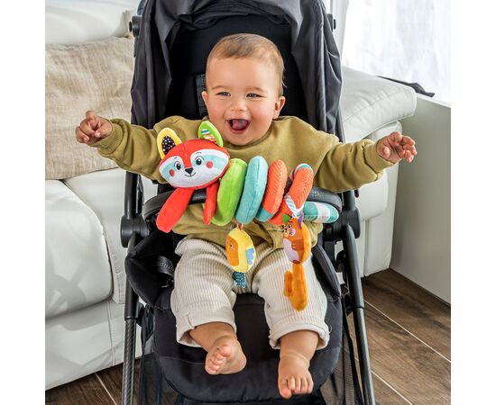 Игрушка на коляску Clementoni oft Spiral Happy Animals (17799), изображение 3 Игрушка на коляску Clementoni oft Spiral Happy Animals (17799), изображение 3