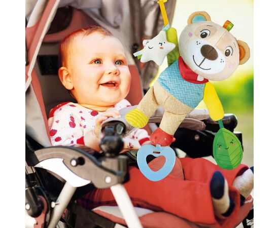Іграшка на коляску Clementoni Easy-Peasy Soft Bear брязкальце (17788), зображення 3 Іграшка на коляску Clementoni Easy-Peasy Soft Bear брязкальце (17788), зображення 3