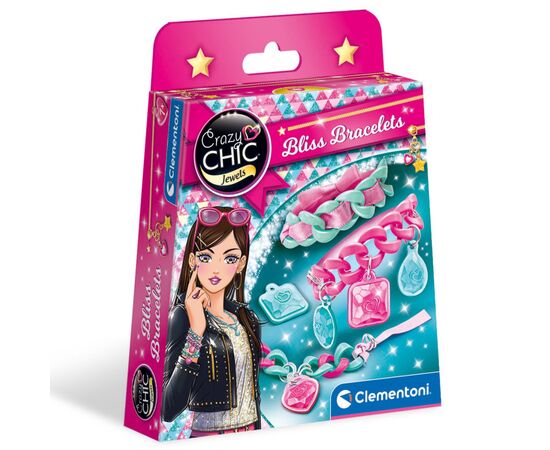 Набор для творчества Clementoni Bliss Bracelets, серия Crazy Chic (18535)