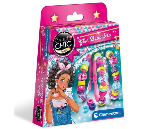 Набор для творчества Clementoni Glee Bracelets, серия Crazy Chic (18534)