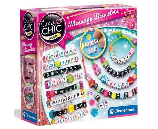Набор для творчества Clementoni Message Bracelets, серия Crazy Chic (18634)
