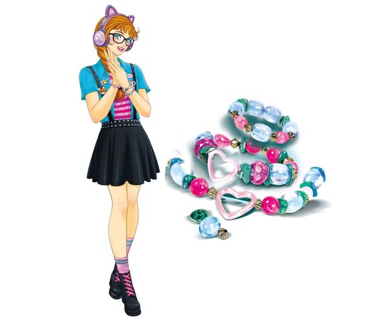 Набор для творчества Clementoni Mineral Jewels, серия Crazy Chic (18580), изображение 5 Набор для творчества Clementoni Mineral Jewels, серия Crazy Chic (18580), изображение 5