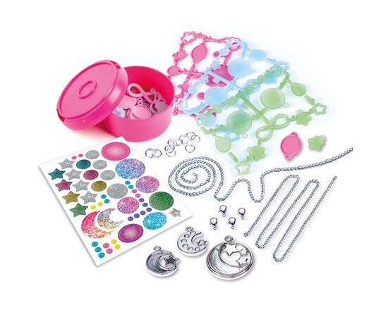 Набор для творчества Clementoni My Moonlight Pendants, серия Crazy Chic (18584), изображение 3 Набор для творчества Clementoni My Moonlight Pendants, серия Crazy Chic (18584), изображение 3