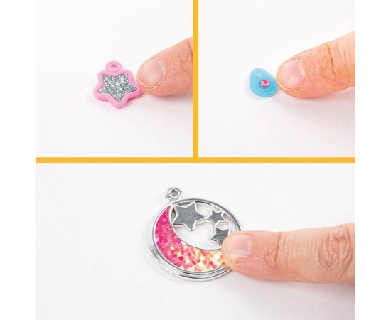 Набор для творчества Clementoni My Moonlight Pendants, серия Crazy Chic (18584), изображение 5 Набор для творчества Clementoni My Moonlight Pendants, серия Crazy Chic (18584), изображение 5