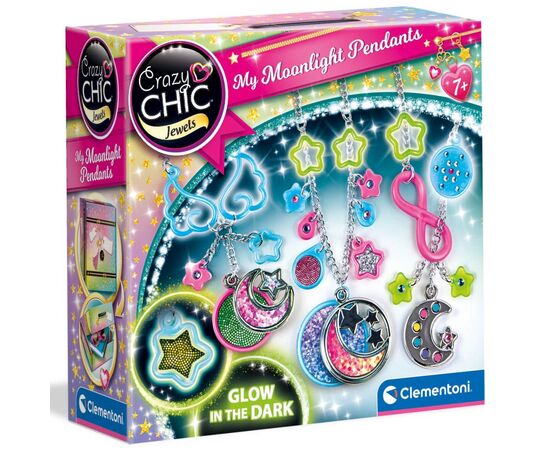 Набор для творчества Clementoni My Moonlight Pendants, серия Crazy Chic (18584)