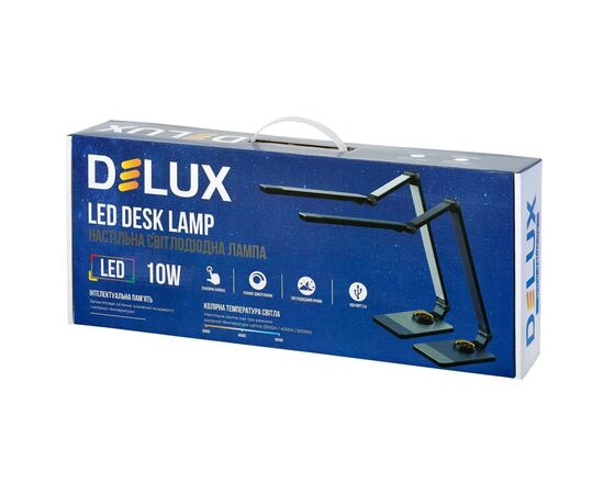 Настільна лампа Delux TF-520 10 Вт LED 3000K-4000K-6000K (90021196), зображення 2 Настільна лампа Delux TF-520 10 Вт LED 3000K-4000K-6000K (90021196), зображення 2