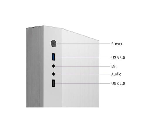 Корпус Almordor Solar 210 SFF Silver (ALS210SFFSL), изображение 6 Корпус Almordor Solar 210 SFF Silver (ALS210SFFSL), изображение 6