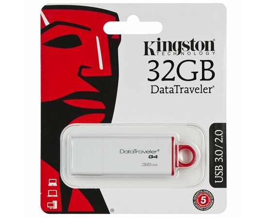 USB флеш накопитель Kingston 32Gb DataTraveler Generation 4 (DTIG4/32GB), изображение 3 USB флеш накопитель Kingston 32Gb DataTraveler Generation 4 (DTIG4/32GB), изображение 3