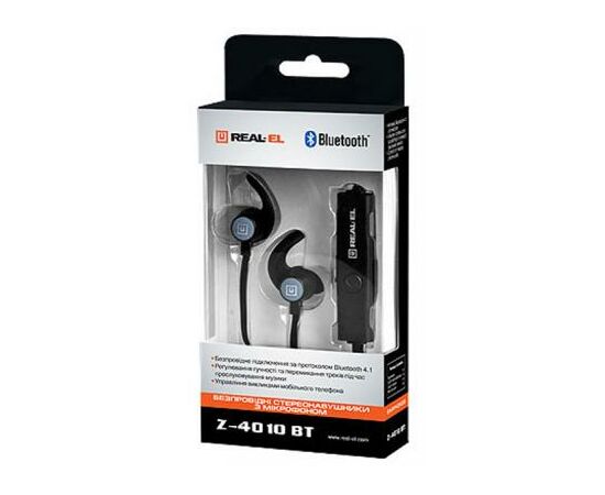 Наушники REAL-EL Z-4010 BT Black (Z-4010 BT), изображение 4 Наушники REAL-EL Z-4010 BT Black (Z-4010 BT), изображение 4