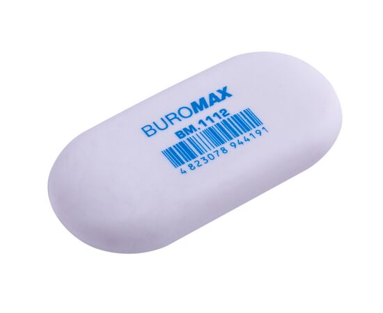 Гумка Buromax овальна, 49x23x9 мм синт.каучук, асорті кольорів (BM.1112)