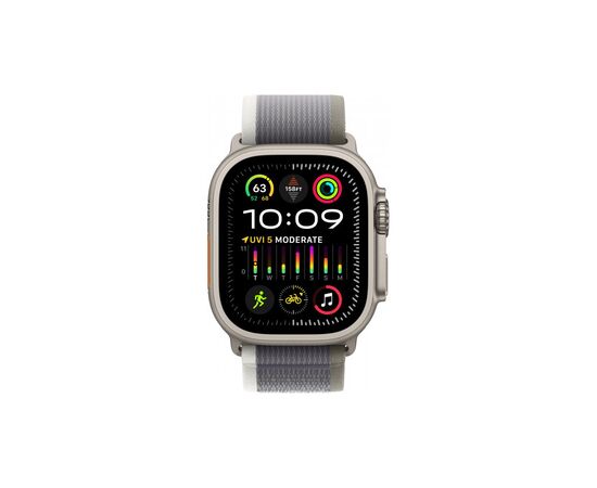 Смарт-часы Apple Watch Ultra 2 GPS + Cellular, 49mm Titanium Case with Green/Grey Trail Loop - S/M (MRF33UL/A), изображение 2 Смарт-часы Apple Watch Ultra 2 GPS + Cellular, 49mm Titanium Case with Green/Grey Trail Loop - S/M (MRF33UL/A), изображение 2