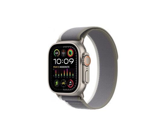 Смарт-годинник Apple Watch Ultra 2 GPS + Cellular, 49mm Titanium Case with Green/Grey Trail Loop - S/M (MRF33UL/A)