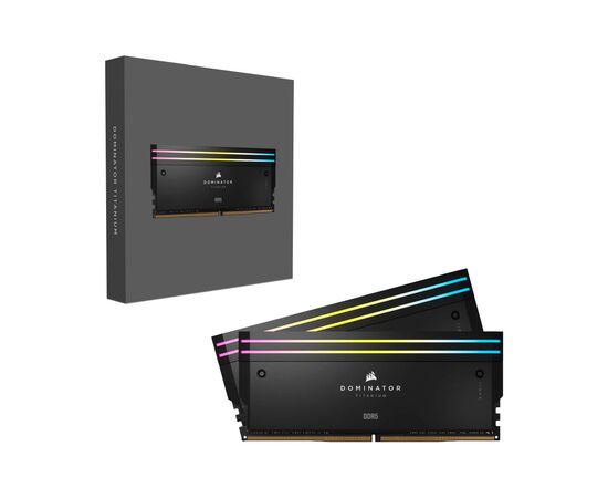 Модуль пам'яті для комп'ютера DDR5 32GB (2x16GB) 6000 MHz Dominator Titanium RGB Corsair (CMP32GX5M2B6000C30), зображення 7 Модуль пам'яті для комп'ютера DDR5 32GB (2x16GB) 6000 MHz Dominator Titanium RGB Corsair (CMP32GX5M2B6000C30), зображення 7