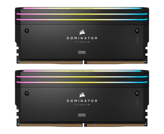 Модуль памяти для компьютера DDR5 32GB (2x16GB) 6000 MHz Dominator Titanium RGB Corsair (CMP32GX5M2B6000C30)