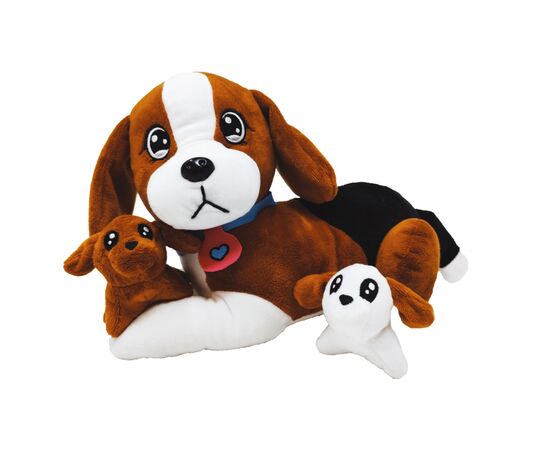 Мягкая игрушка #sbabam серии Big Dog – Мама бигль с сюрпризом (44/CN-23-2), изображение 2