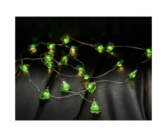 Гирлянда Chomik Елка струна 2,2м, 20 LED теплый белый, 2АА (5900779854192), изображение 5 Гирлянда Chomik Елка струна 2,2м, 20 LED теплый белый, 2АА (5900779854192), изображение 5