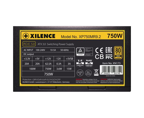 Блок питания Xilence 750W (XP750MR9.2), изображение 4 Блок питания Xilence 750W (XP750MR9.2), изображение 4