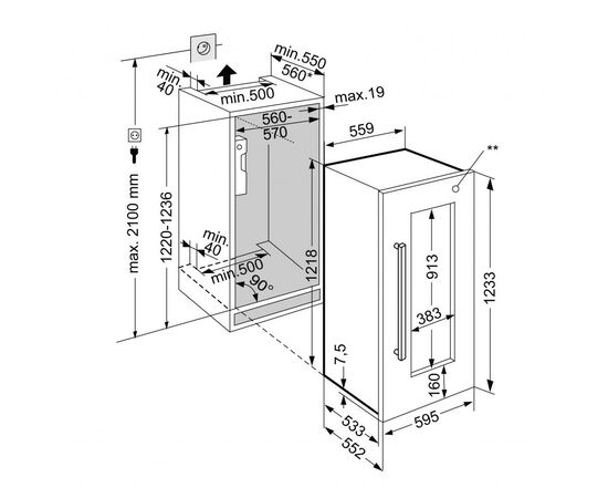 Холодильник Liebherr EWTdf 2353, изображение 8