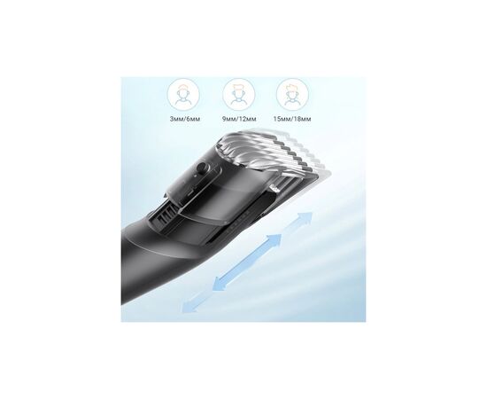 Машинка для стрижки Xiaomi ShowSee Electric Hair Clipper Black (C2-BK), зображення 4 Машинка для стрижки Xiaomi ShowSee Electric Hair Clipper Black (C2-BK), зображення 4