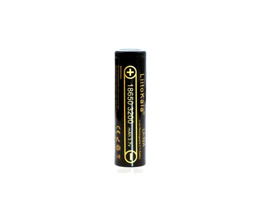 Аккумулятор 18650 3200mah Li-Ion, (3050-3350mah), 3.7V (2.75-4.2V), Blac Liitokala (Lii-32A)