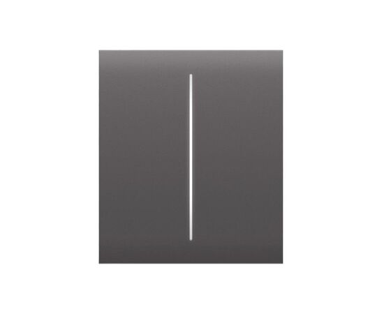 Розумний вимикач Ajax CenterButton 2-gang/grey