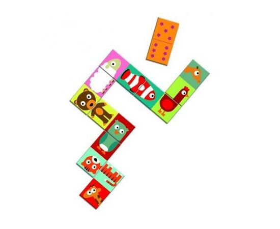 Настольная игра Djeco домино Сложи животное (DJ08165), изображение 2 Настольная игра Djeco домино Сложи животное (DJ08165), изображение 2