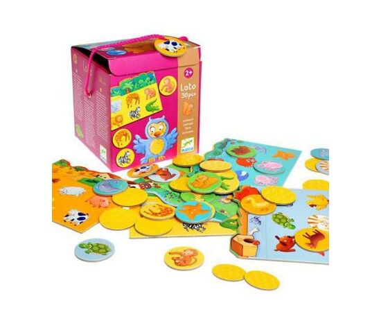 Настольная игра Djeco лото Животные (DJ08120), изображение 2 Настольная игра Djeco лото Животные (DJ08120), изображение 2